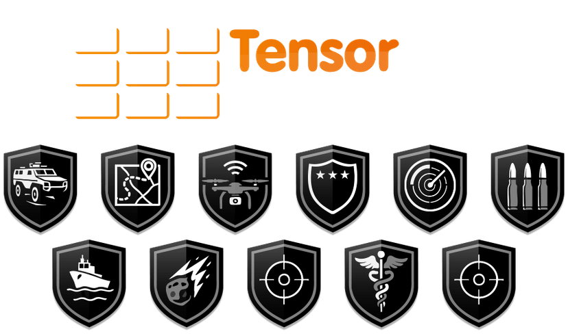 Tensor SSD home page header shields